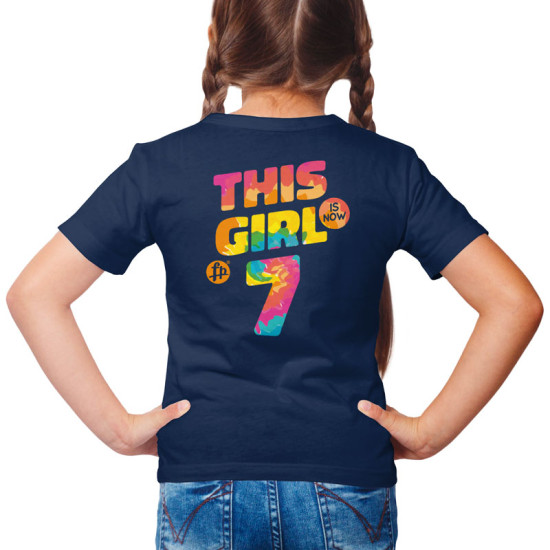 This girl is now 7 - Birthday t-shirt (Κοντομάνικο Παιδικό)